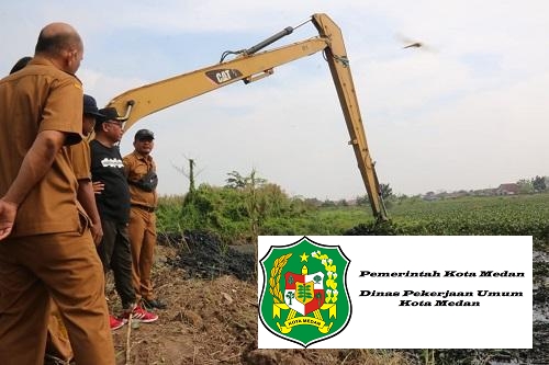 Danau Griya Martubung Mulai Di Bersihkan