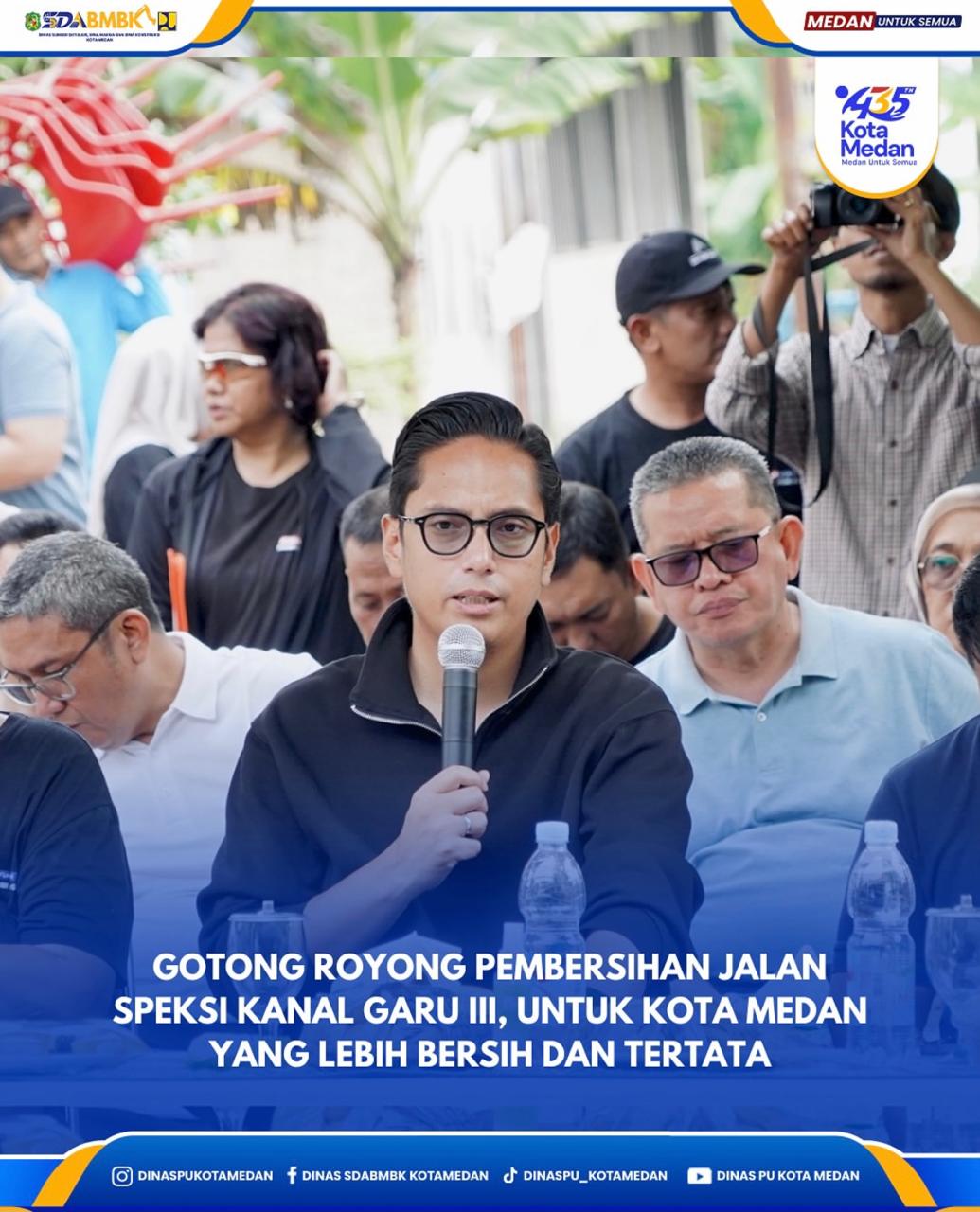 Gotong Royong Pembersihan Jalan Speksi Kanal Garu III, Untuk Kota Medan Yang Lebih Bersih dan Tertata