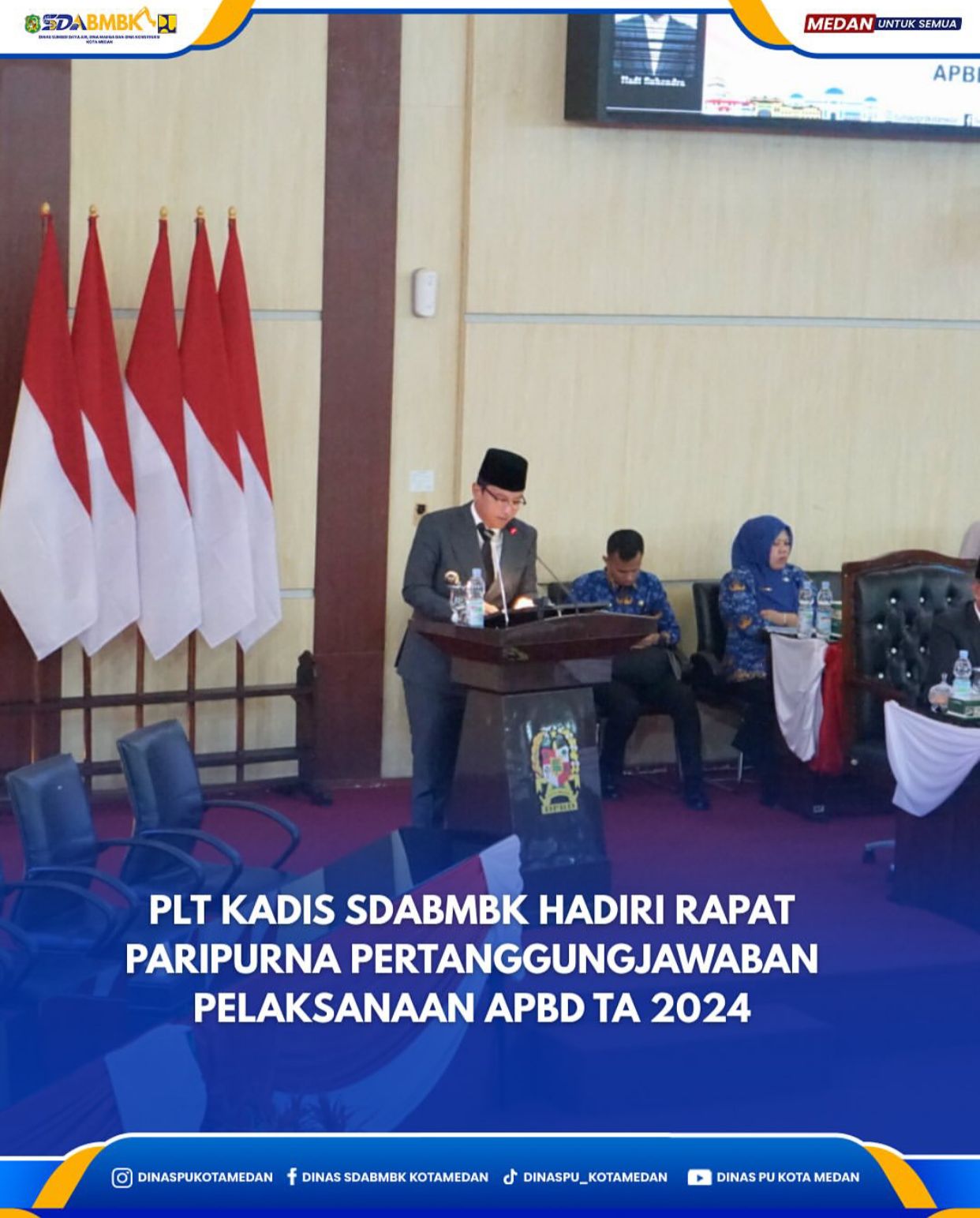 Plt. Kadis SDABMBK Hadiri Rapat Paripurna Pertanggungjawaban Pelaksanaan APBD TA 2024