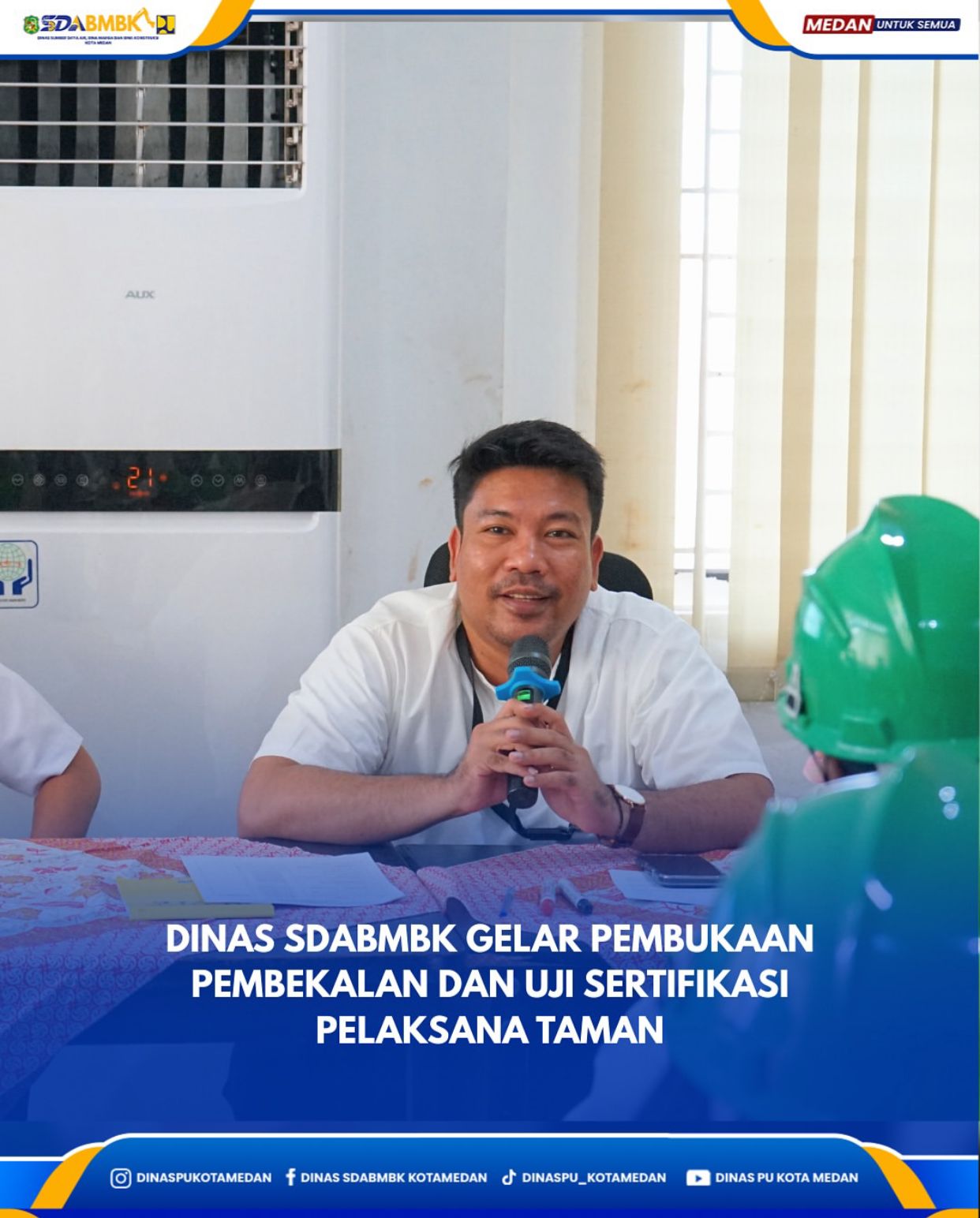 Dinas SDABMBK Gelar Pembukaan Pembekalan dan Uji Sertifikasi Pelaksana Taman