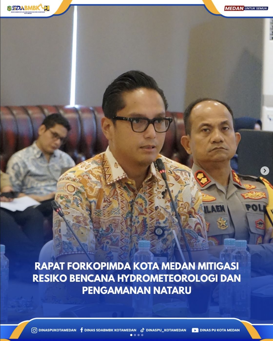 Rapat Forkopimda Kota Medan Mitigasi Resiko Bencana Hydrometeorologi dan Pengamanan Nataru