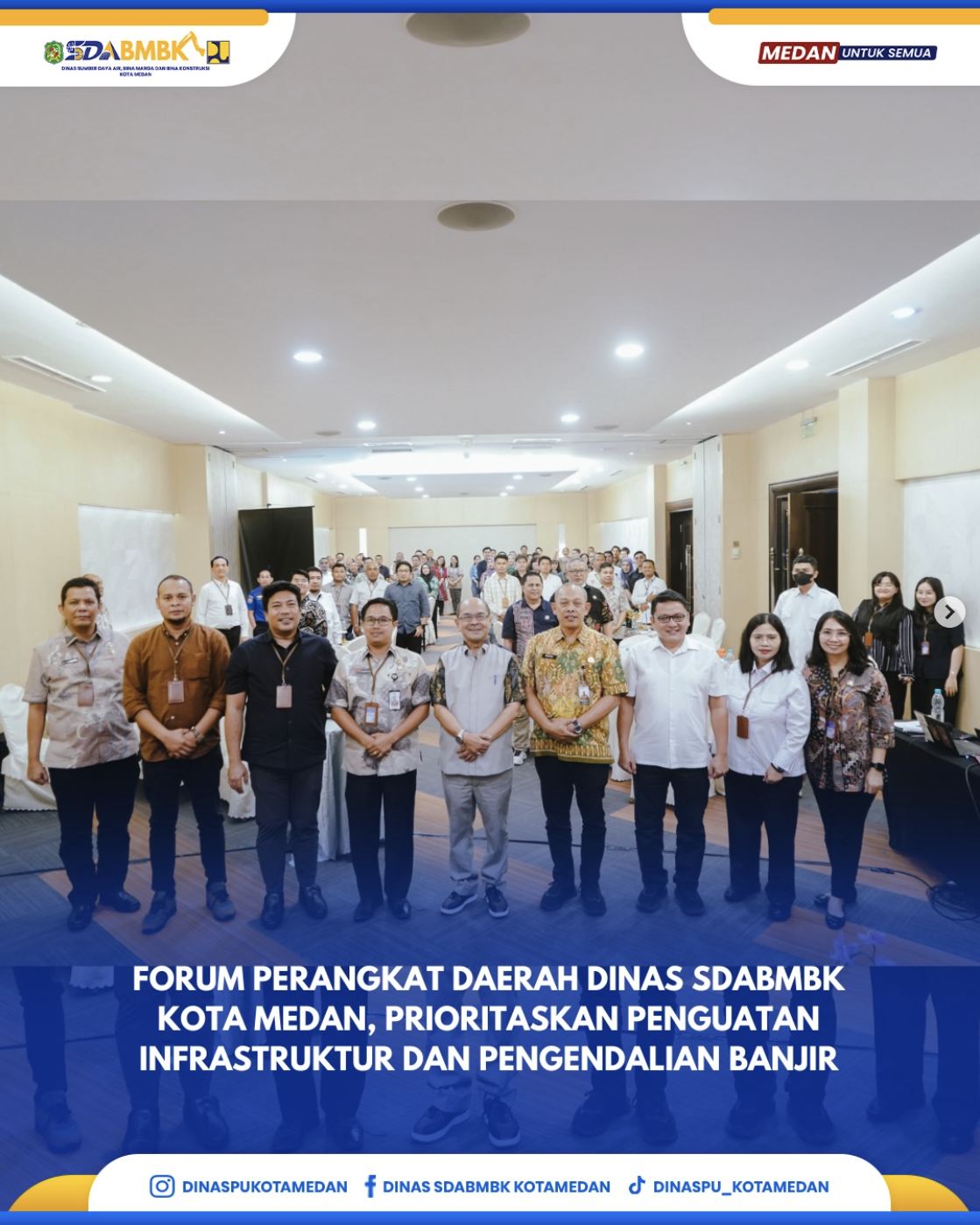 Forum Perangkat Daerah Dinas SDABMBK Kota Medan, Prioritaskan Penguatan Infrastruktur dan Pengendalian Banjir