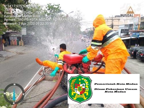 Pemko Medan Terus Gencar Semprot Disinfektan