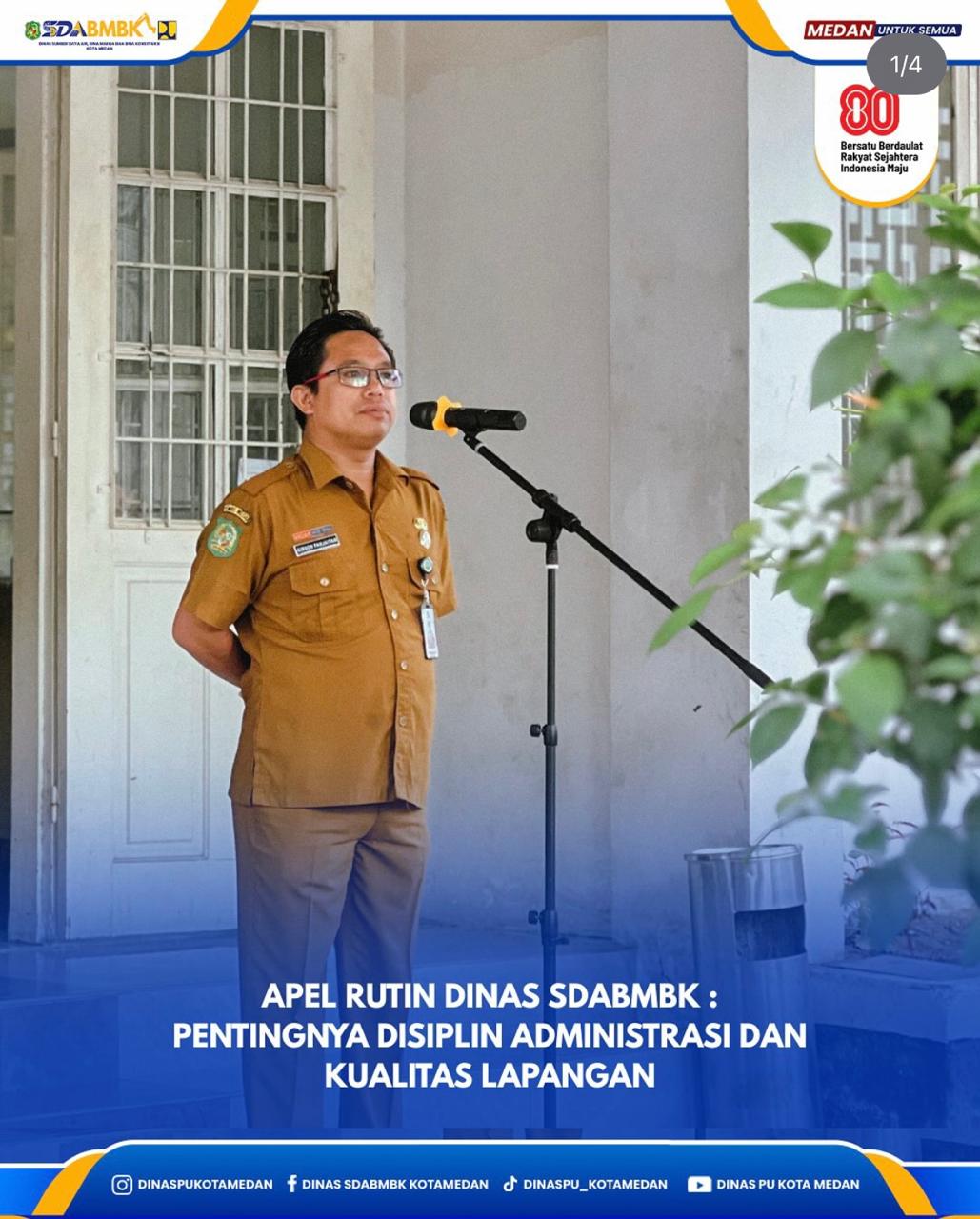 Apel Rutin Dinas SDABMBK : Pentingnya Disiplin Administrasi dan Kualitas Lapangan