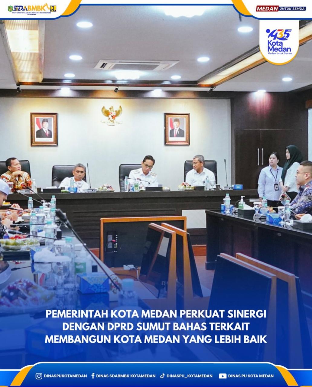 Pemerintah Kota Medan Perkuat Sinergi Dengan DPRD Sumut Bahas Terkait Membangun Kota Medan Yang Lebih BAik