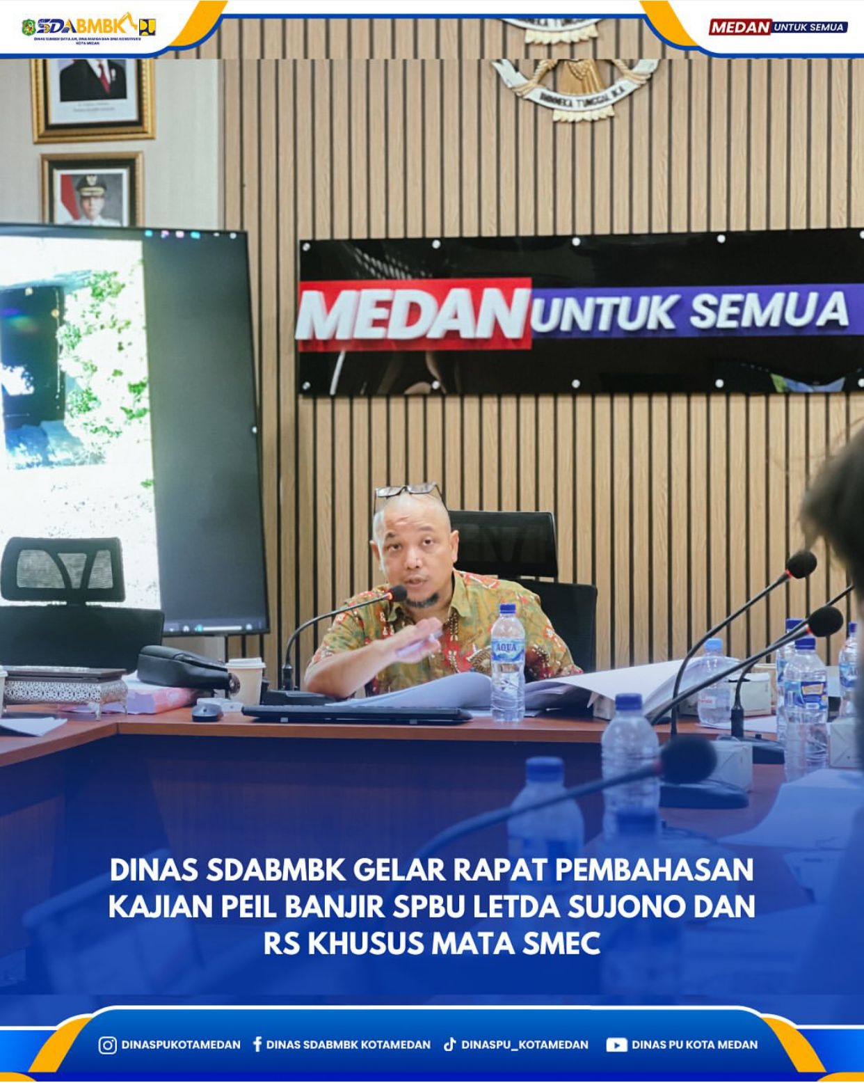 Dinas SDABMBK Gelar Gotong Royong Normalisasi Drainase Bersama BBPJN Jl. Jamin Ginting Lk.III Medan Tuntungan