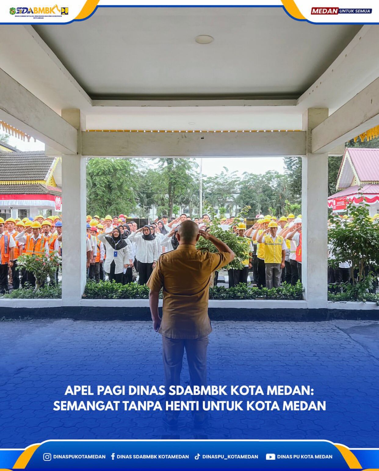 Apel Pagi Dinas SDABMBK Kota Medan: Semangat Tanpa Henti Untuk Kota Medan