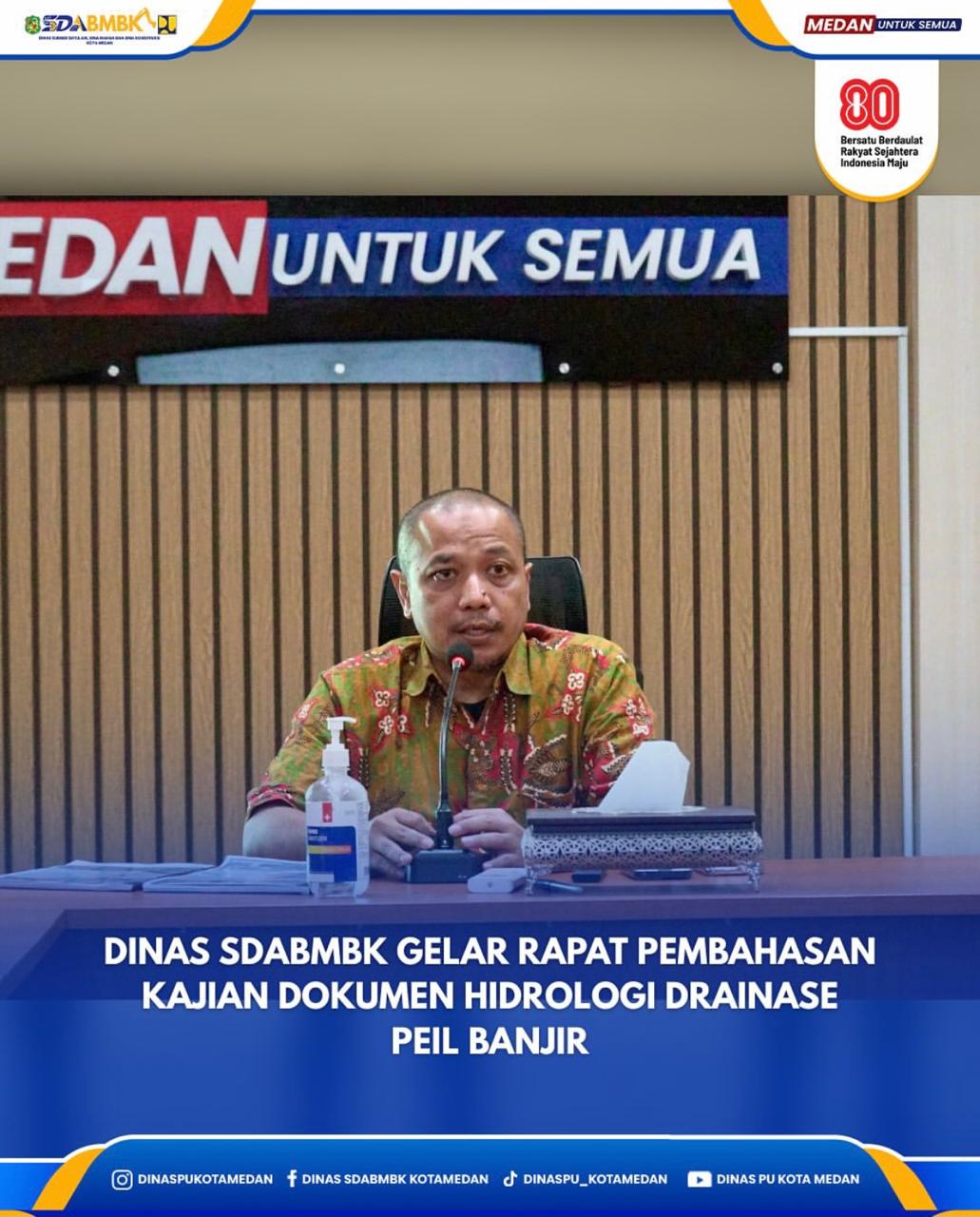 Dinas SDABMBK Gelar Rapat Pembahasan Kajian Dokumen Hidrologi Drainase Peil Banjir