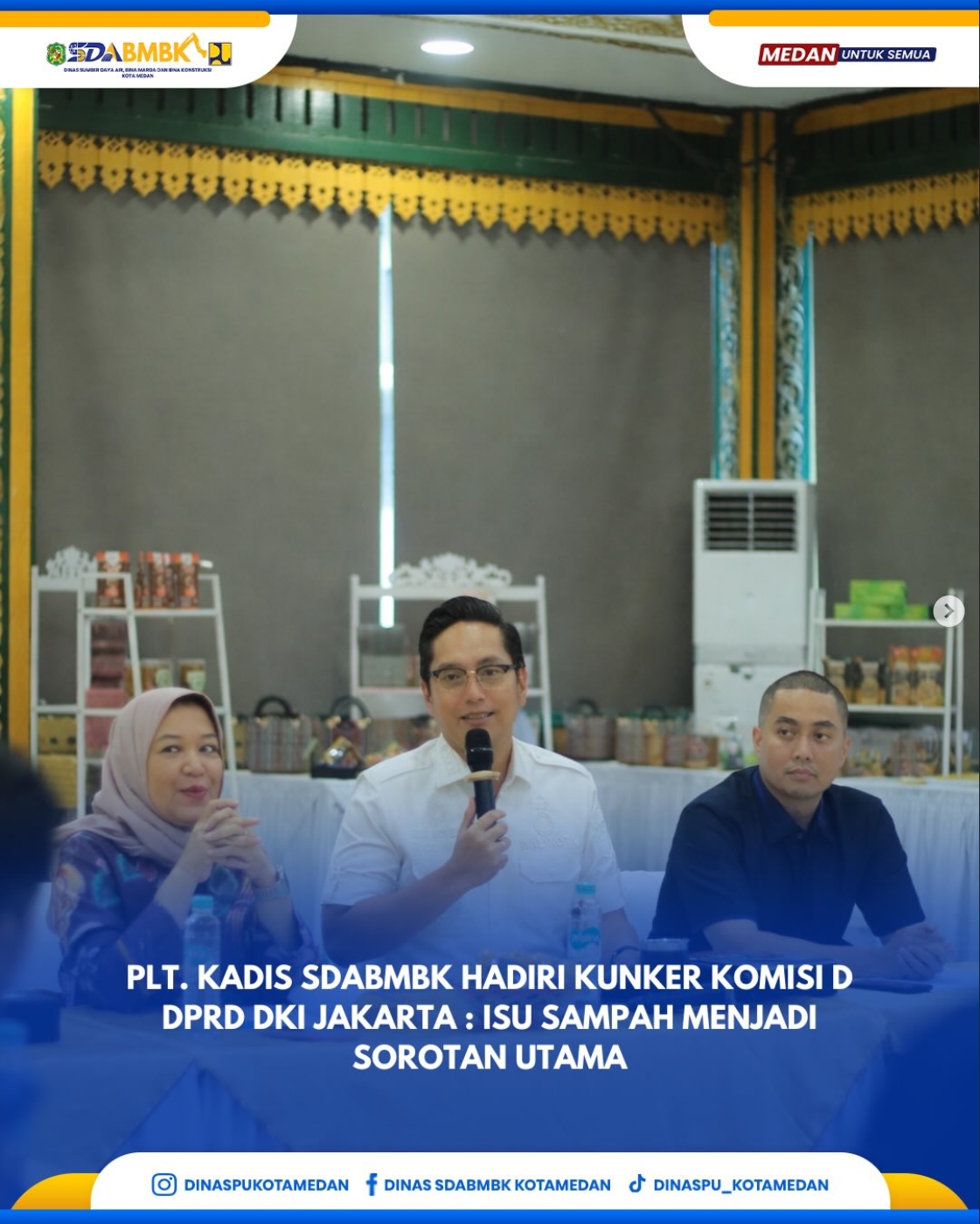 Plt Kadis SDABMBK Hadiri Kunker Komisi D DPRD DKI Jakarta : Isu Sampah Menjadi Sorotan Utama