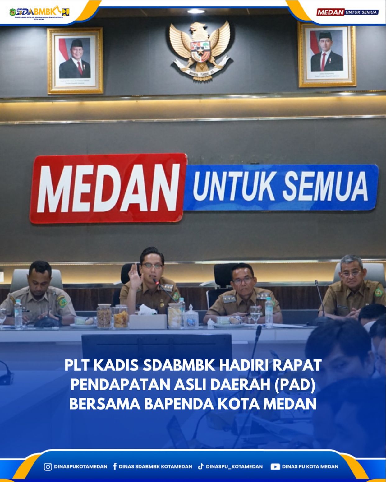 Plt Kadis Hadiri Rapat Pendapatan Asli Daerah (PAD) Bersama Bapenda Kota Medan