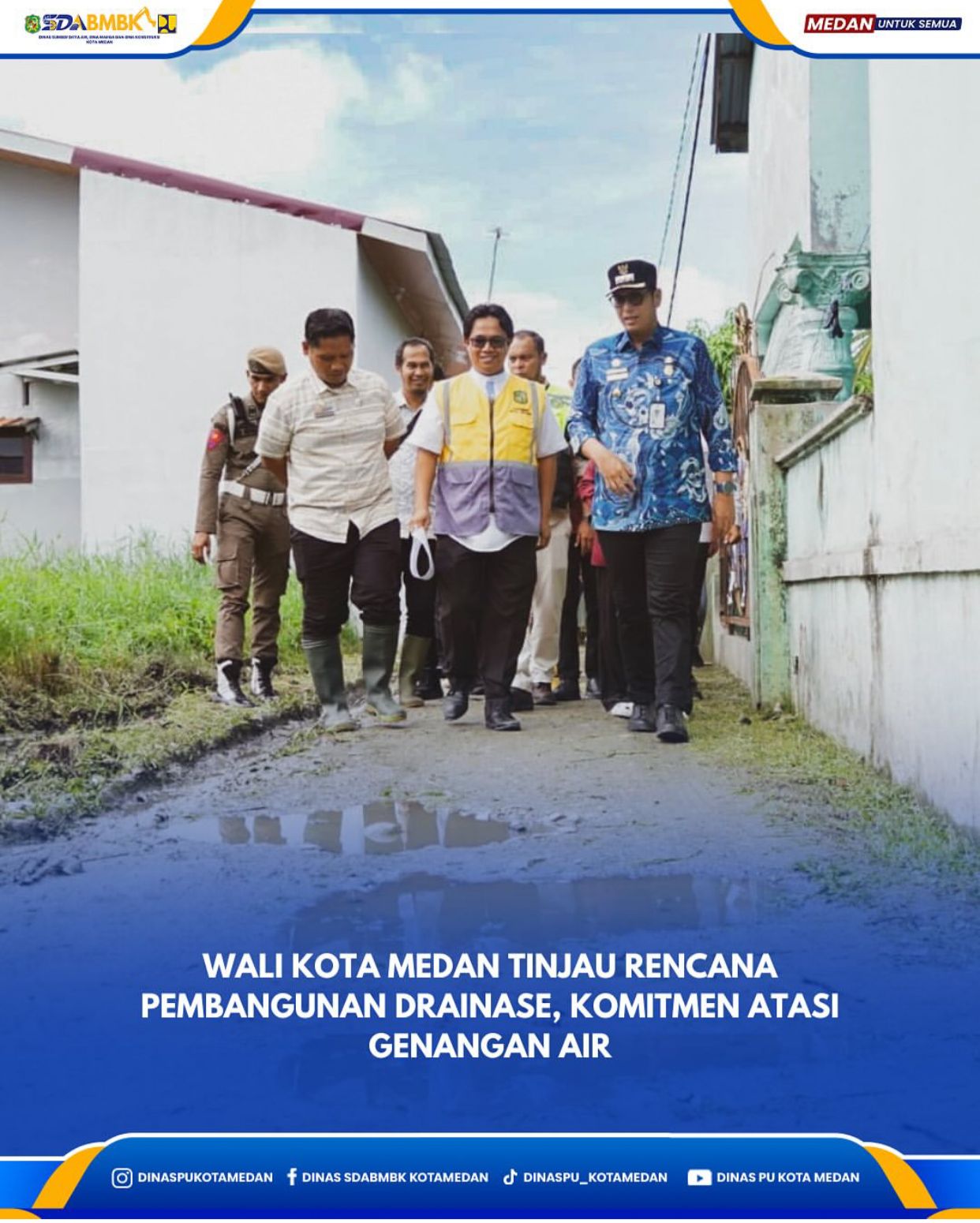 Wali Kota Medan Tinjau Rencana Pembangunan Drainase, Komitmen Atasi Genangan Air