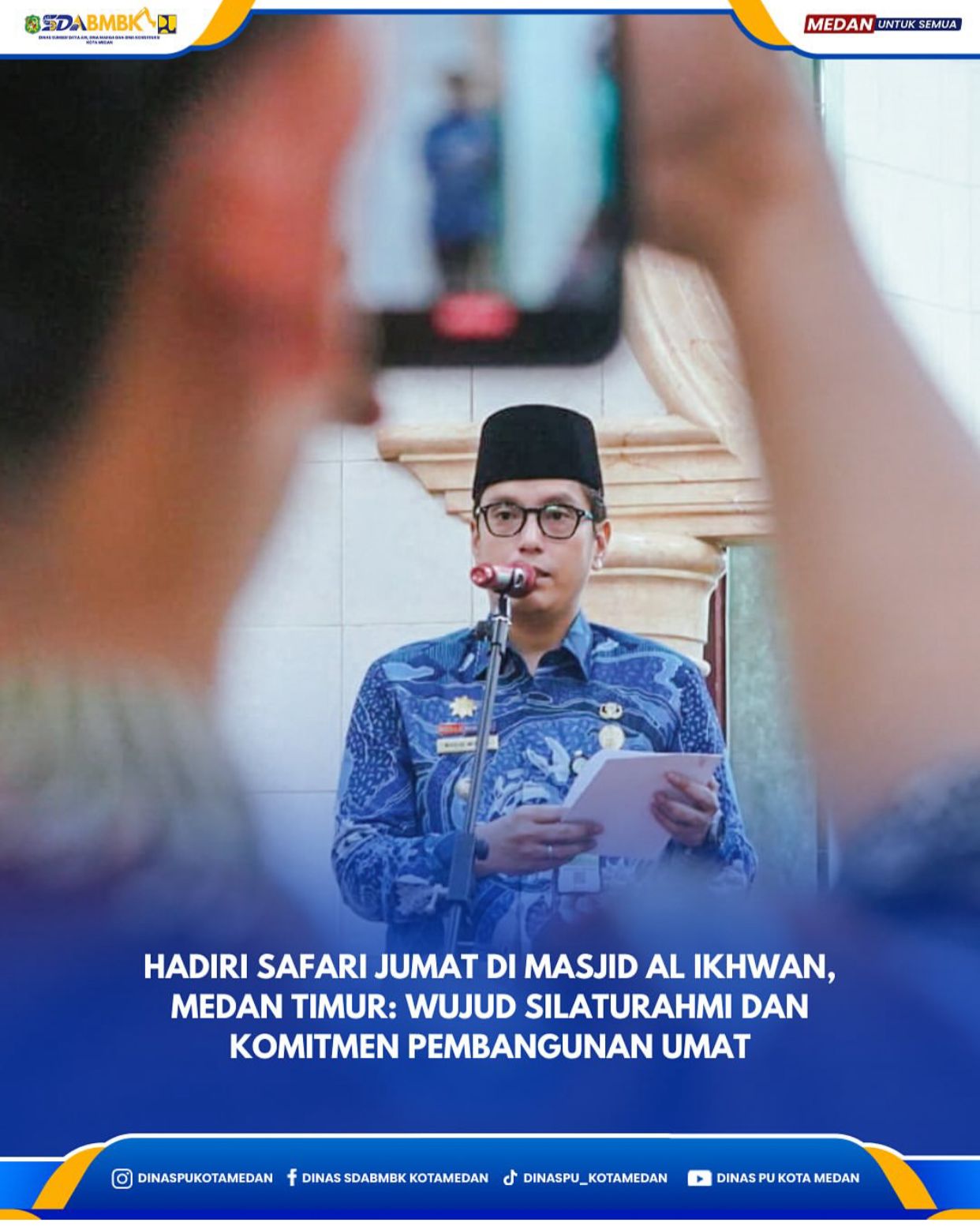 Hadiri Safari Jumat Di Masjid Al Ikhwasn, Medan Timur: Wujud Silaturahmi dan Komitmen Pembangunan Umut