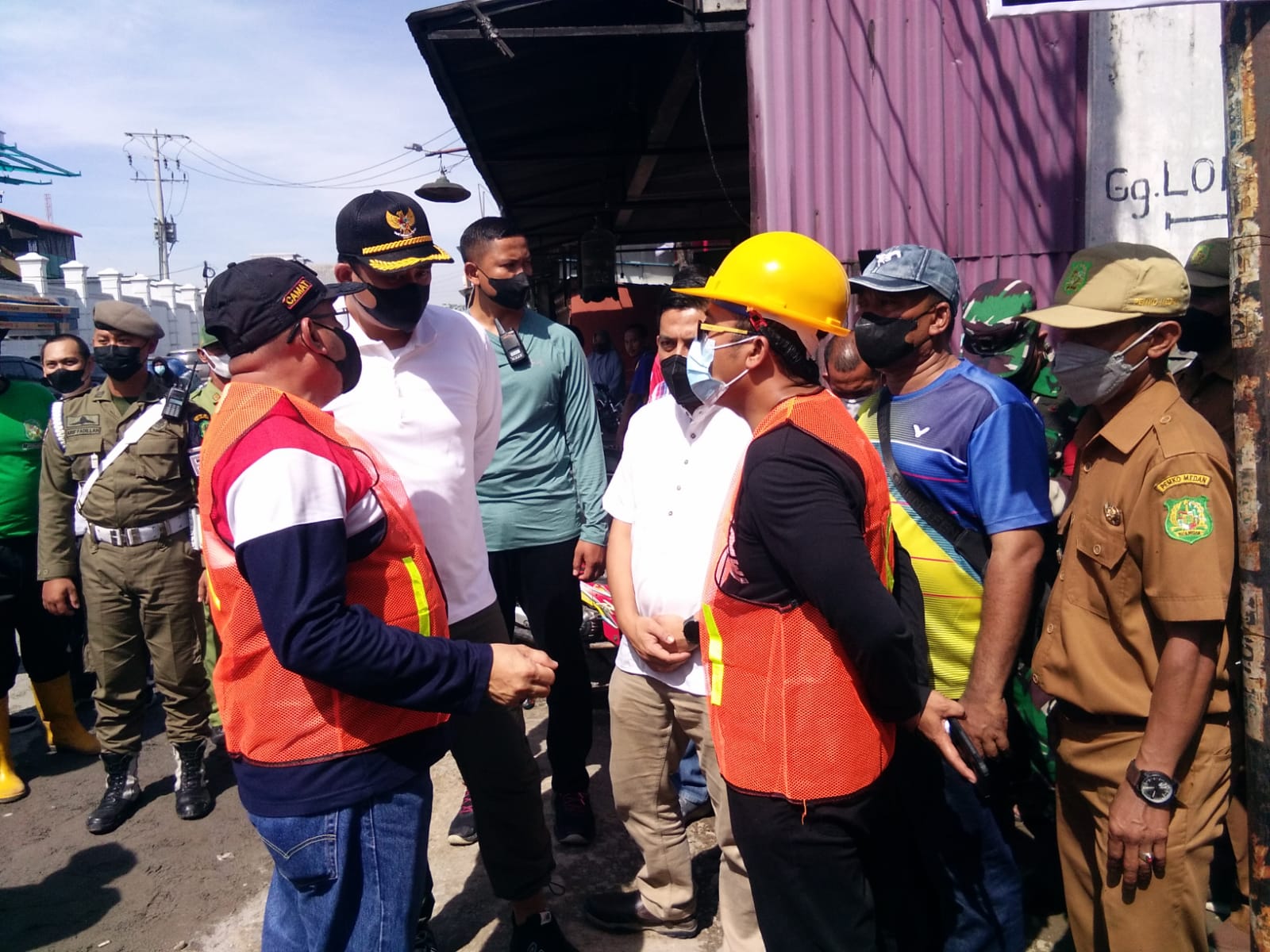 7 November 2021 | Launching dana kelurahan dihadiri oleh Bapak Walikota Medan dan didampingi oleh Bapak Plt. Kepala Dinas Pekerjaan Umum Kota Medan dan Bapak Ka. UPT. OPJD. Medan Utara