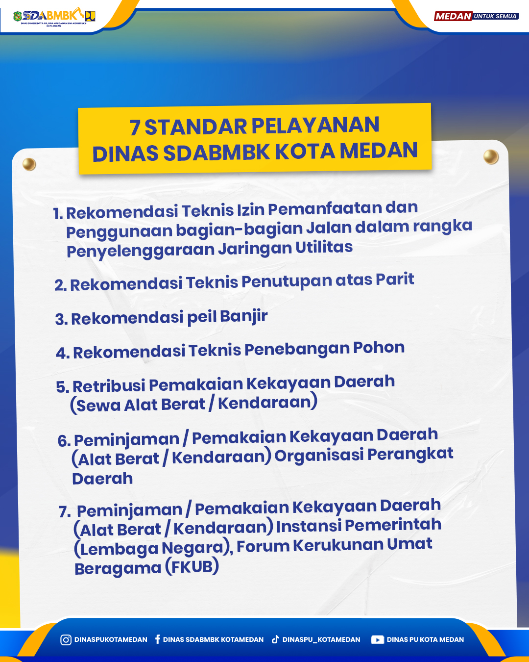 STANDAR LAYANAN DINAS SDABMBK